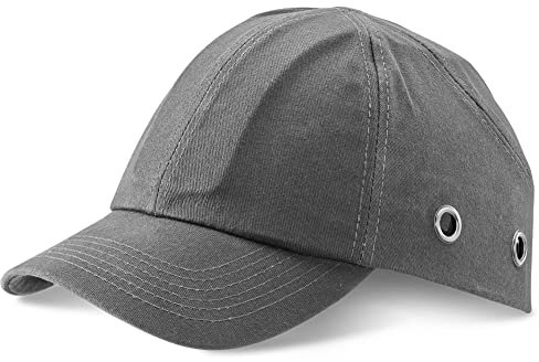 B Brand Safety Baseball Bump Cap Regular, Grey