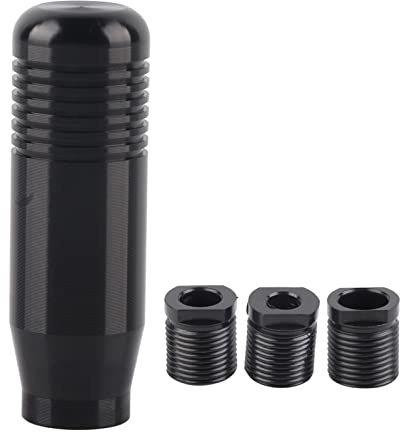 Yosoo Health Gear Eleganter Manueller Schaltknauf Für Auto Aus Aluminiumlegierung, Robust Und Langlebig, Ideal Sportliche Fahrzeuge, Schwarz, Universell Einsetzbar