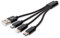 Digitus 3-in-1 Cable USB-A + Lightning + Micro USB + USB-C