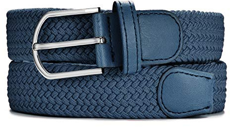 MASADA Stoffgürtel - Dehnbarer Stretch-Gürtel für Damen und Herren 3,2 cm breit elastisch 90-120 cm lang