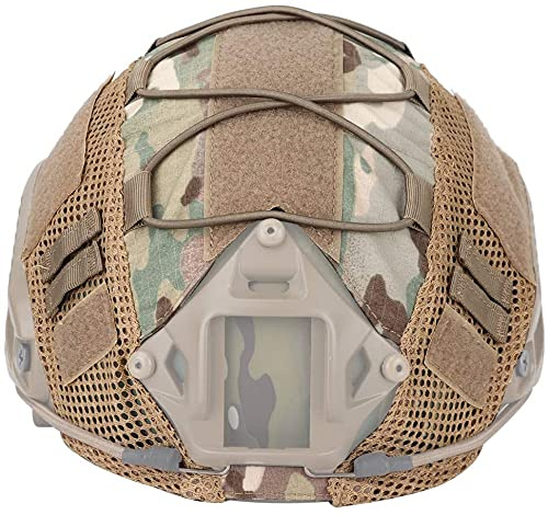 Funda para Casco Multicam Tactical Airsoft, Adecuada para Casco rápido a Prueba de Balas en Forma de L y Casco PJ en Forma de L/X Funda para Casco CS Wargame (para Casco Tipo Ops-Core PJ/BJ/MH)