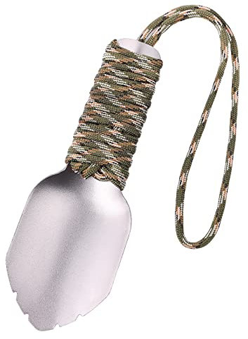 Hamans Garten-Campingkelle Ultraleicht Rucksackkelle Aluminium Schaufel Spaten für Outdoor Camping Wandern