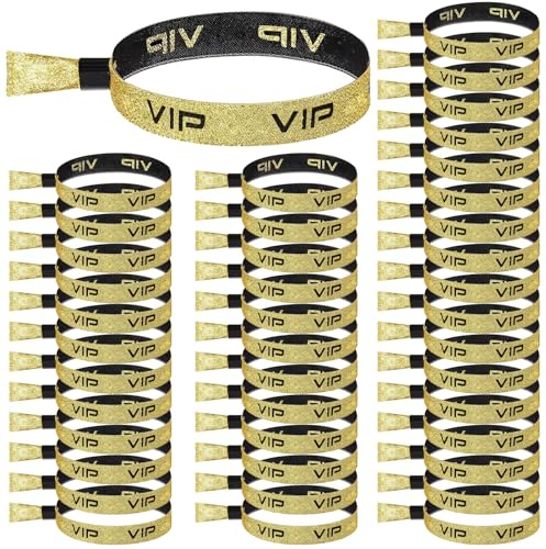 70 Piezas VIP Pulseras Tela,Pulseras de Tela VIP, Pulseras VIP,Pulseras de identificación VIP,Pulseras para Eventos,Pulseras de identificación y control para eventos VIP para Eventos Club Fiesta