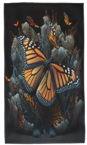 40X70cm Strandtücher Monarchenschmetterlinge Reisehandtuch Saugfähig Strandhandtuch Sandfreie Sporthandtücher Für Männer Damen Yoga