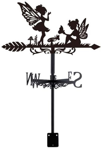SUPERDANT Banderuola Vento Segnavento Forma di Fungo Segnavento da Metallo Banderuola Da Prato Banderuola Vento da Metallo Wind Vanes di Direzione Del Banderuole Da Giardino per Fattoria Fienile Tett