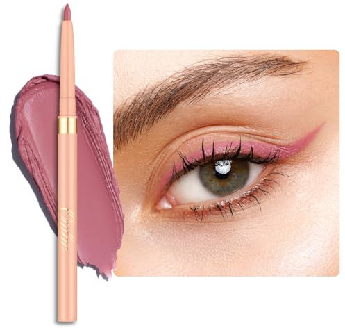 OULAC Eye Liner & Lipliner Stift Rosa 2 IN 1, Wischfester, Waterproof Schwenkbarer Kajalstifte, Langanhaltender Matte Finish, Schnelltrocknung, Hochpigmentierter, Vegan (L01) Dusty Rose