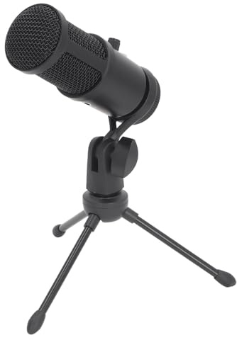 CHICIRIS USB-Kondensatormikrofon, Professioneller Soundeffekt, Starke Tonaufnahme, und Ideal für Aufnahmen, Spiele, Live-Streaming, mit Stativ Zur Desktop-Platzierung