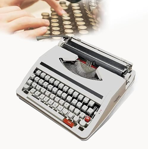 Vintage-Schreibmaschine für einen nostalgischen Flow – Tragbares Modell einer manuellen Schreibmaschine für entfernte Schreiborte – Schlanke und langlebige Schreibmaschine, klassischer Textverarbeit