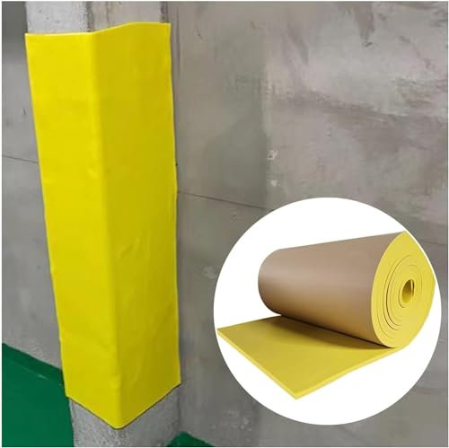 Kantenschutz, Garagen-Wandschutz, selbstklebender Schaumstoff-Ständerschutz für den Innenbereich, Wandkantenschutz für Heimwerker-Werkstätten, Stadion- und Fitnessstudio-Ständer (gelb-3 cm, 200 cm)