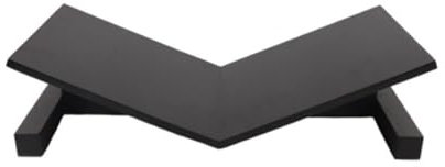 HYKJCSS Buchständer Buchhalter Schwarzes Rezept-Bücherregal Aus Holz Mit Schubladen Und Dreieckigen Buchseitenregalen, Kochbuchhalter