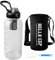 Gourde En Verre,1500ml Sport Bouteille En Verre Avec Tamis,Manchons De Coupe,Bouteille D'eau En Verre,Gourde D'eau En Verre Pour Boissons Chaudes Froides,Sport,Bureau,Ouvrez Le Couvercle En Un Clic