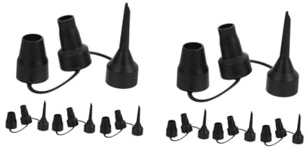 Kisangel 8pcs Inflatable Air Pump Nozzles Plastic Replacement Nozzles for Air Mattress Pool Inflatable Pumps