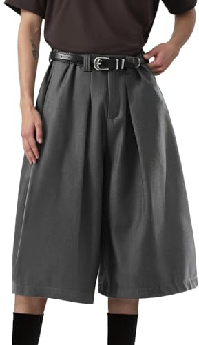 RUMAOZIA Pantalones de hombre falda kilt tradicional estilo japonés samurai falda pantalones tendencia otoño invierno pantalones casuales para hombre color sólido samurai hakama pantalones harén