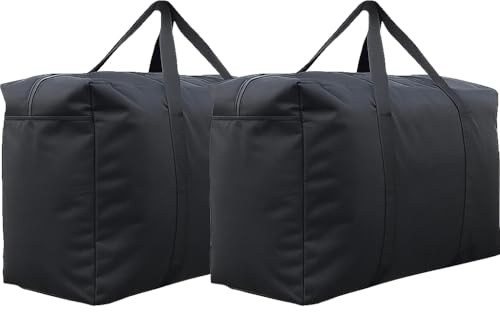 Handy Storage Bag, Jumbo Storage Bag, Extra Large Waterproof Heavy Duty Bag with Web Handle Bedding Underbed Storage Bag Blankets Duvet Chest Season Laundry Organizers (2)