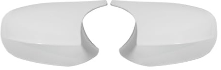 PIGLOLKINY 1 Paar weiße Ersatz-Rückspiegelabdeckungen for die Seitenspiegel, passend for BMW E90 E91 E92 E93 E81 E87 E82 E88 3er-Serie M Zubehör(White)