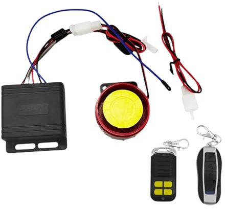 Sistema Alarma Antirrobo Coche Kit antirrobo for Motocicleta, Sistema de Alarma for, 12V, automática, Control Remoto, Bloqueo Inteligente for