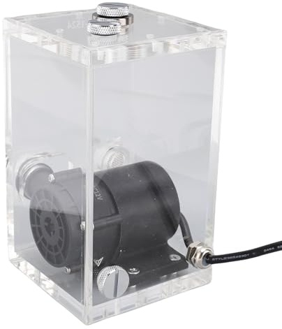 Jopwkuin Serbatoio Combinato con Pompa di Raffreddamento Ad Acqua per PC con capacità di 850 Ml e Testa della Pompa da 7 M per Impianti di Gioco e Costruzioni di Computer, Materiale Acrilico