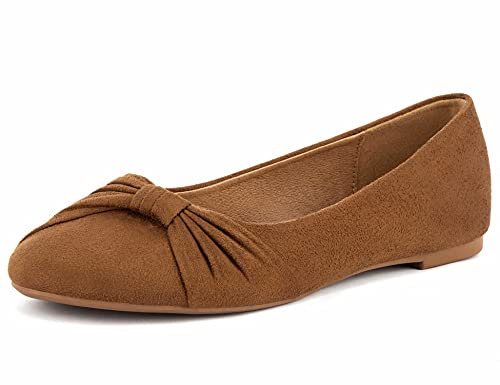 MaxMuxun Womens Ballet Flat Slip On Bow Tie Ballet Pumps Dolly Shoes