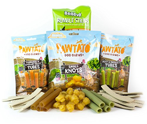 Vegan Dog Treats Bundle - 4 Bags Assorted (approx. 500g, 40 Treats) - Mixed Flavors
