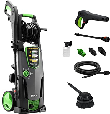 Lavor Hochdruckreiniger STM 160 WPS mit Waschprogrammen WPS, Fester Bürste, 8 m Hochdruckschlauch, Druck 160 bar maximal Fördermenge 510 l/Stunde maximal 2500 Watt