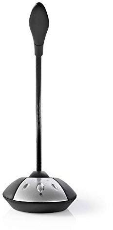 NEDIS Microphone avec câble USB N Noir/Gris