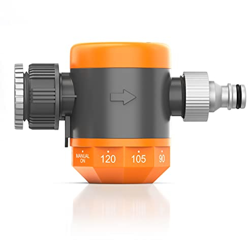 Brandson - Bewässerungsuhr - Wasserzeitschaltuhr - Bewässerungssteuerung - Bewässerungssystem – einfache manuelle Bewässerung – automatisch - Timer - Dauer 15, 30, 45, 60, 75, 90, 105, 120 Minuten