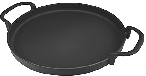 onlyfire Plancha de hierro fundido con asas para sistema de barbacoa Weber Gourmet, se adapta a parrillas de carbón Weber de 22 pulgadas, parrillas de gas de tamaño adecuado, hornos de cocina o cocina