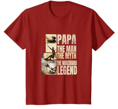 Papa the Man the Myth the Wakeboard Legend Wassersport T-Shirt