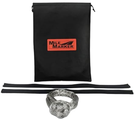 Mile Marker 19-52043 Soft Shackle Kit | Ideal for Trucks, SUVs, UTVs and Off-Road Vehicles | Lightweight & Easy to Handle | Includes Storage Bag for Easy Transport