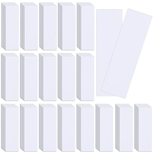 Landhoow 200 Pcs Perfume Essential Oils Tester White Test Strips Testing Perfume Paper Strips Testers Strips for Essential Oil Scent Fragrance Widened 3.94 x 1.18 Inches