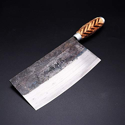 ECLAYA Fait à la main Couteaux de cuisine chinoise haut carbone forgé Cuisine Cleaver Poignée en bois Tranchelard cuisine traditionnelle Outils