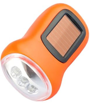 OSALADI Linterna Led Recargable Con Manivela Solar Luz Portátil Compacta y Ligera Ahorro Energético Para Camping y Emergencias Color Aleatorio Linterna De Mano Segura