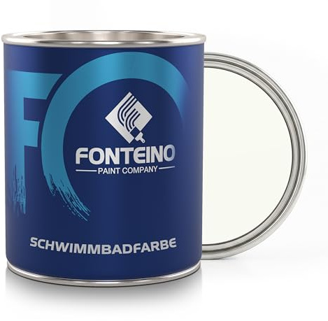 Schwimmbadfarbe Poolfarbe Poolbeschichtung Beton Schwimmbeckenfarbe Weiß - 750ml