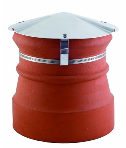 Savecap Pot Cap Capper Silver for disused Chimney 125-250mm Internal Diameter. for Wood Log Burners and multifuel stoves