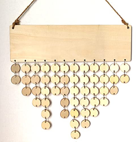 Tyenaza Familien-Geburtstagskalender, Holz, Geburtstag, wichtiger Tag, Erinnerungskalender, DIY, Wandkalender, Tafel, Heimdekoration für Familie, Freunde, Mutter, Liebhaber