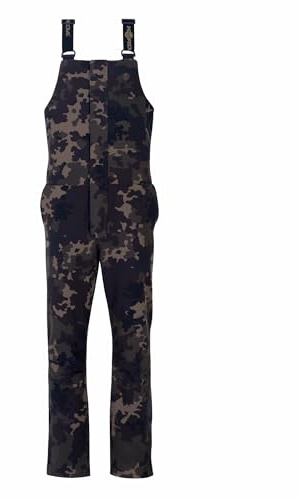 Korda Dunkelgrüner Unisex-Overall für Erwachsene, hohe Taille, lockere/entspannte Passform, XXL, maschinenwaschbar, erfahrene Angler, Karpfenangler