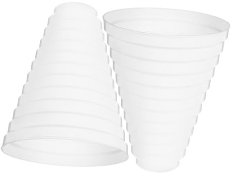 2pcs Abs Duct Pipe Transition Fitting for Range Hood Pipe | White Finish, 7-20cm Size Options, Easy Install and Wide Compatibility for Ventilation Setups