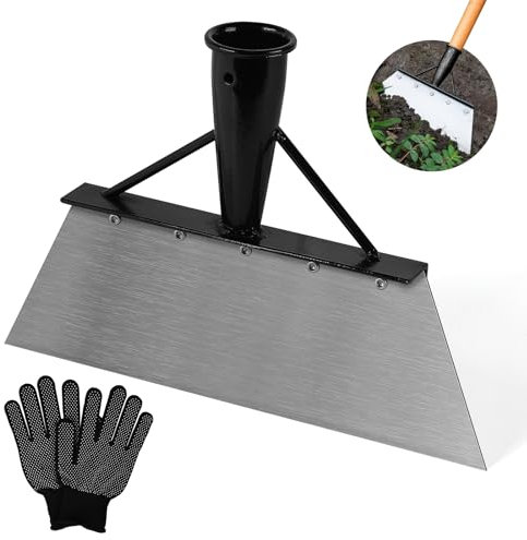 SWAWIS 26cm Pelle de Jardin Multifonctionnelle, Pelle de Nettoyage Jardinage en Acier à Manganèse AVCE Gants, Jardinage Outillage Pelle pour Désherbage Mousse Neige
