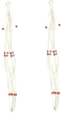 SUPVOX 2pcs Rope Plant Hanger Indoor Flowerpot Holder Ceiling Plant Hanger Sturdy Hanging Bag for Vines and Houseplants