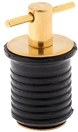 Okiyakusama Bootsrumpf Aus Messing Und Gummi/Livewell/Baitwell Twist Drain Plug Turn Tite Plug