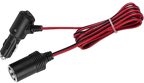 Car Extension Cord With On/off- Button Max180W For Car Chargers Vacuum Cleaners Fans LED Lights Vehicle Electronics