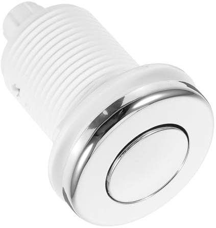 Angoily Waterproof Air Pressure Switch Push Button Replacement for Garbage Disposal Start Switch for Kitchen Sink Waste Disposal Accessory White 32mm Mount