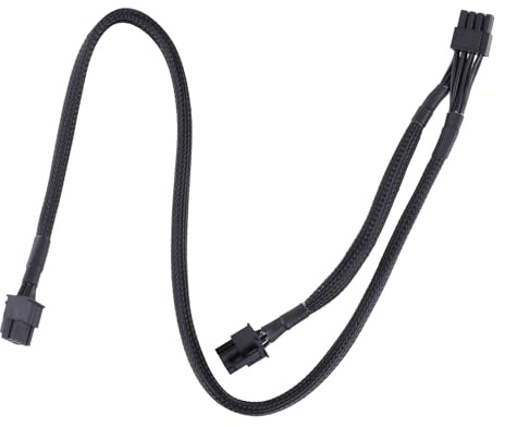 YCHUCH Cable de alimentación para tarjeta gráfica de 8 pines a (6+2) 6 pines para G3P2 GPU PCIe 6+2 pines a tarjeta de video PCIe 18awg modular