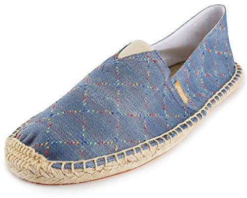 Alexis Leroy la Grille Espadrilles Confort Plat Décontractée Plat Loafers Chaussures pour Homme Bleu 41 EU