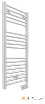 FABIN store Scaldasalviette elettrico con termostato elettronico (990 mm x 480 mm) Bianco