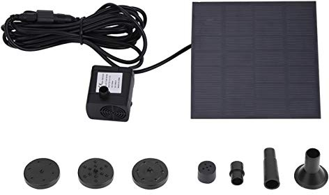 BOROCO DIY Solarbrunnenpumpe, DIY Solarteichpumpe für Garten, Vogeltränke, Aquarium 1,2 W bürstenlose Miniatur-Solar-Tauchwasserpumpe