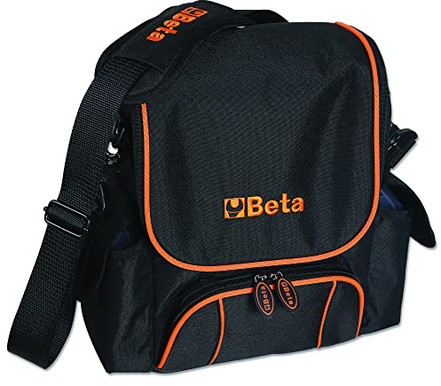 BETA - Mini Borsa Portautensili in Tessuto Tecnico con Tracolla e Tasche Multiple, Borsa Porta Attrezzi Compatta con Pannello Portautensili Removibile e Interfaccia USB per Tecnici ed Elettricisti, C3