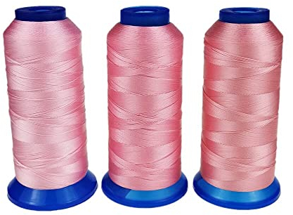 Sparrow Angel Nähgarn Hochfarbigkeit Polyester Nähfaden 15 0d/3 210d/3 420d/3 Hochlebig for Jeans -Leinwandleder -Sofa -Schuhe (Color : 3pcs -5105 5106 5107, Side Type : 210D-3)