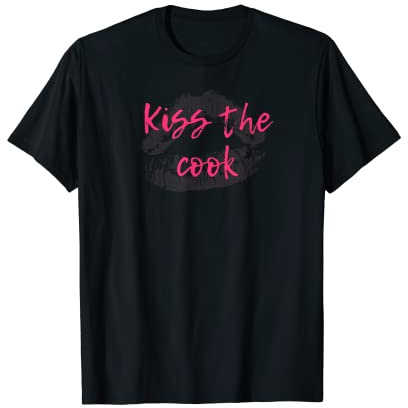 Kiss the Cook Lippenstift Lippen T-Shirt