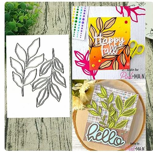Metall-Stanzformen mit Blumenblättern, Frühlingsblumen-Blätter, Stanzschablonen, DIY, Scrapbooking, dekoratives Prägepapier, Scrapbooking, Kartenherstellung, 2 Stück